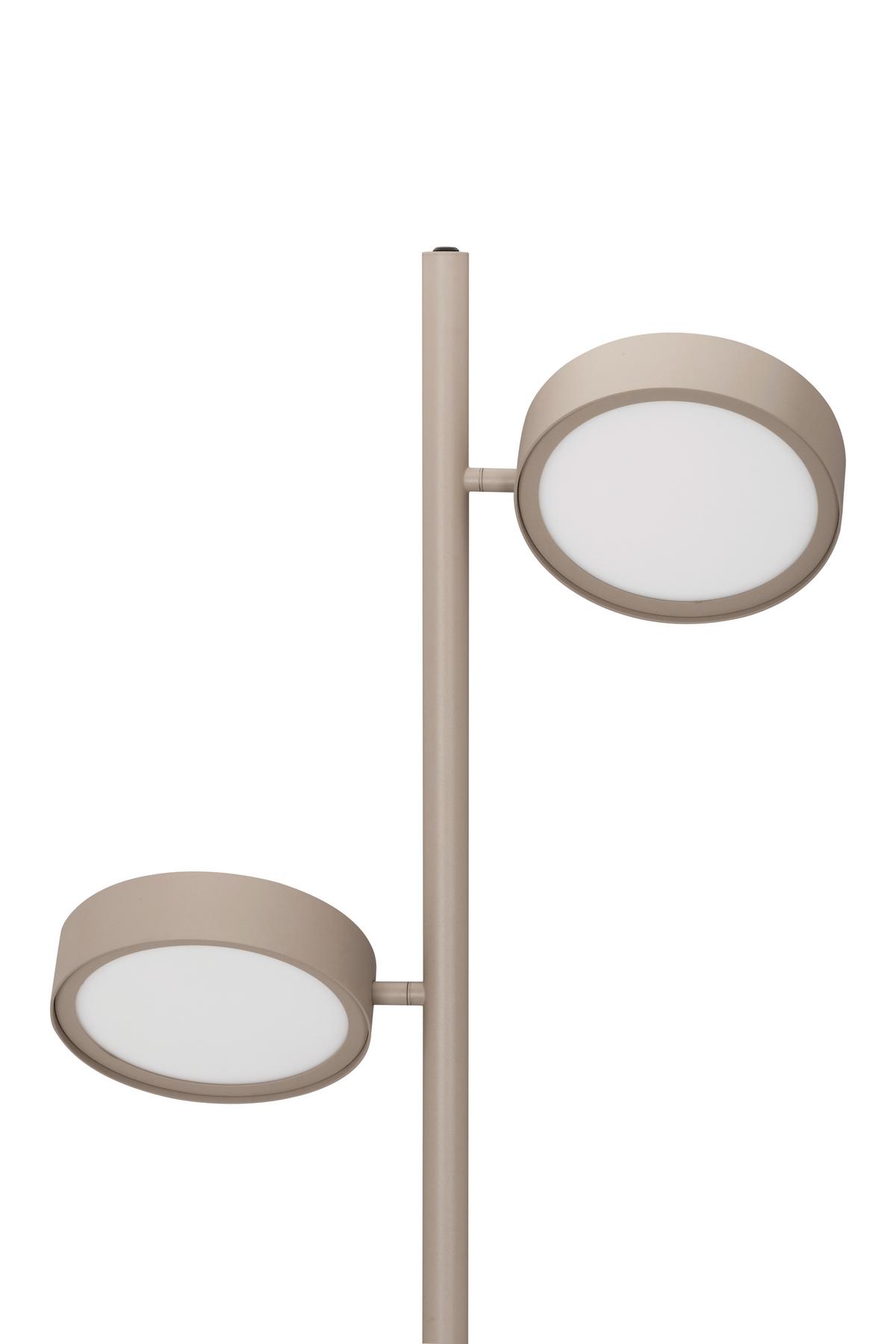 LAMPA STOJĄCA LED BELLEVUE - kolor piaskowy, Design, metal (43/28/162cm) - Dieter Knoll