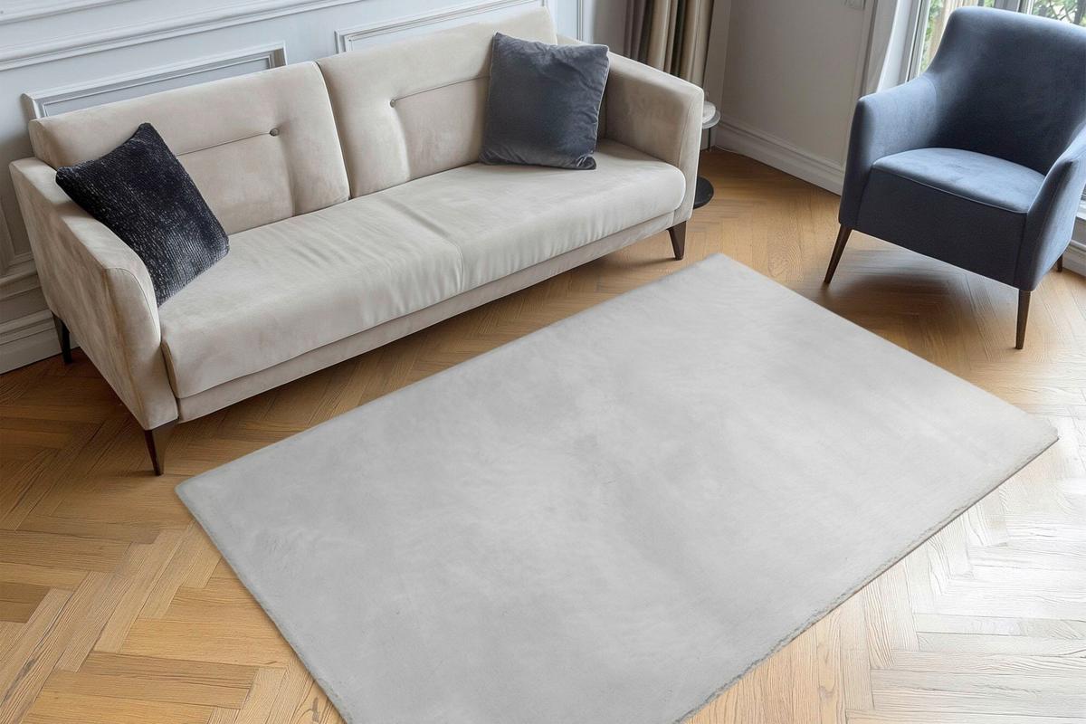Covor din blană My Milestone, cca. 160x230cm - gri, Design, textil (160/230cm) - Obsession