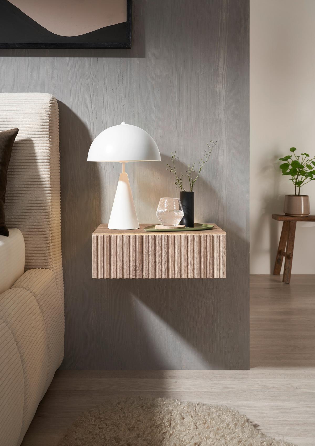 SZAFKA NOCNA TABONI - dąb artisan, Konventionell, materiał drewnopochodny (42/14/30cm) - Boxxx