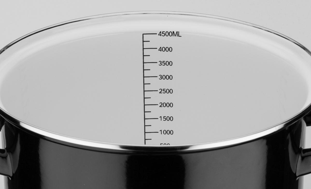 Set Posod Black&white, 4-Delni - črna, Basics, kovina - GSW