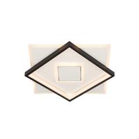 LAMPA SUFITOWA LED RICHMOND *SBN* - czarny/biały, Lifestyle, tworzywo sztuczne/metal (35/35/6cm) - Novel