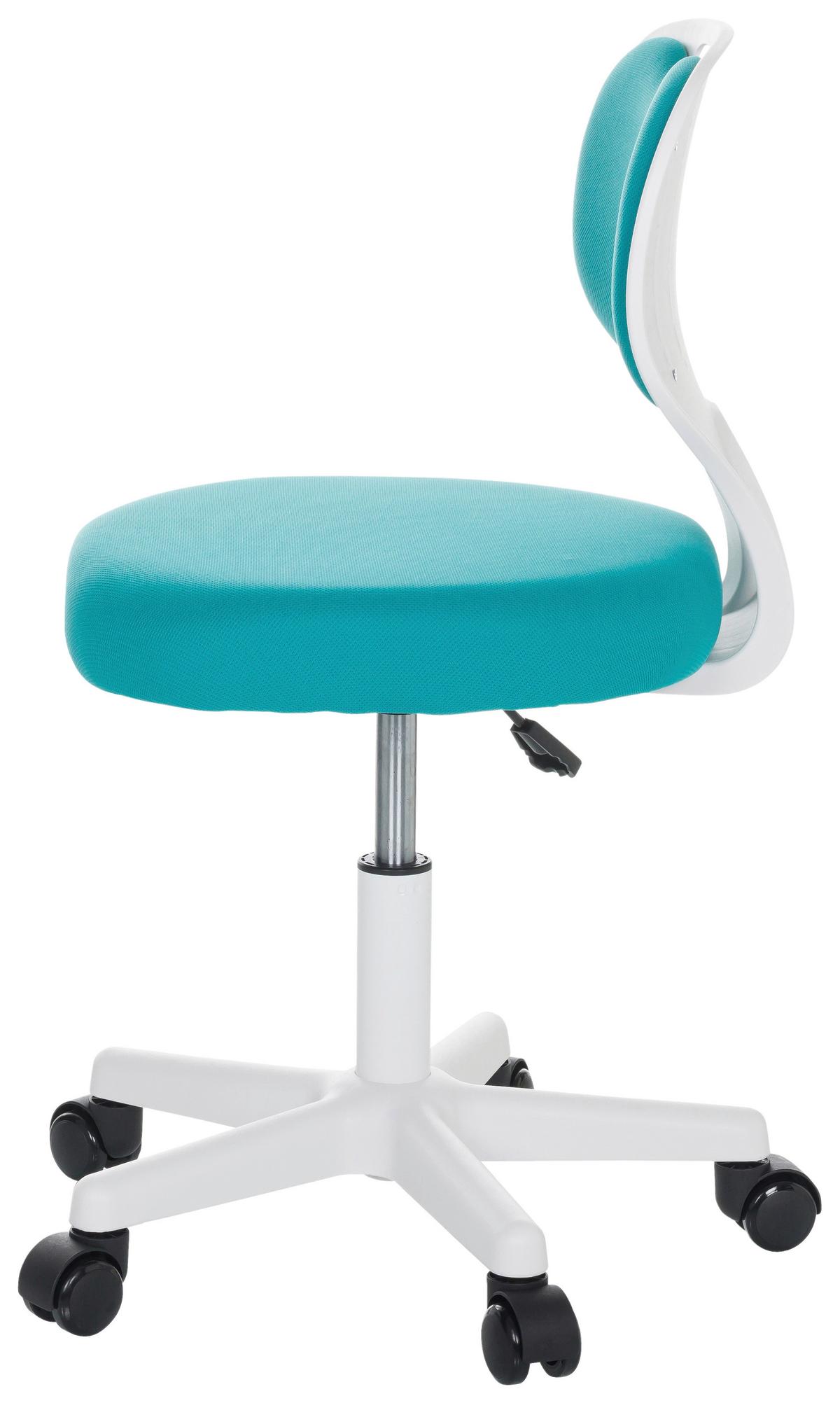 Otroški Vrtljivi Stol Kiddy Top W, Modra - modra/bela, Basics, umetna masa/tekstil (52/73/52cm) - MID.YOU