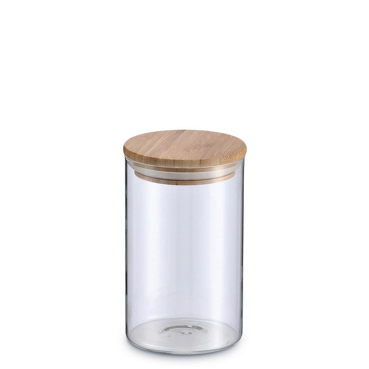 Vorratsgläserset Naturfarben - Naturfarben, Basics, Glas/Holz (40/46,5/28cm) - Zeller Present