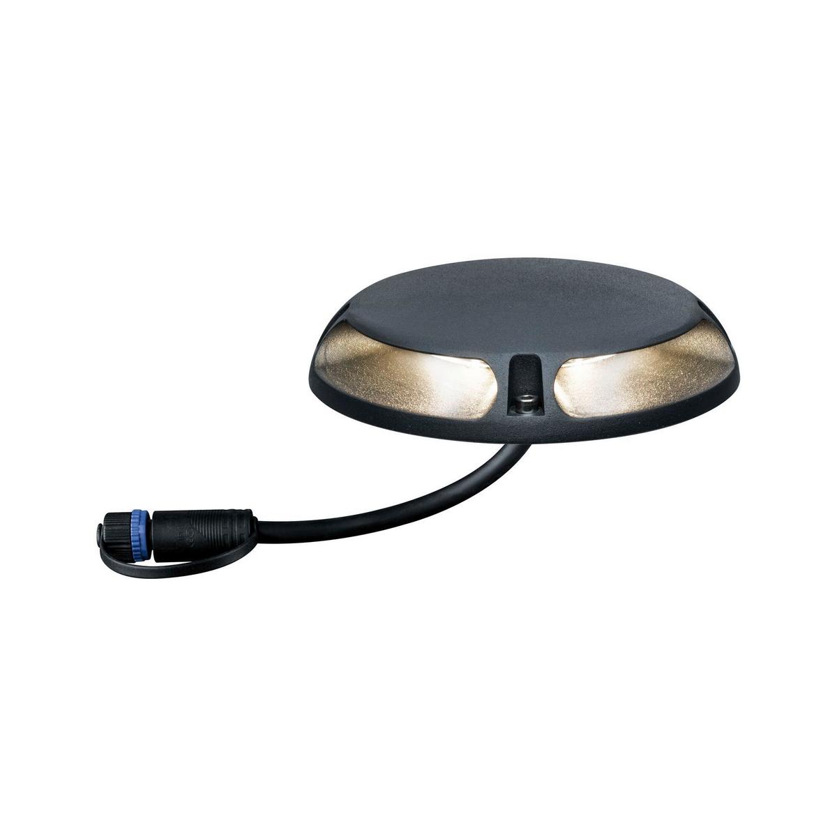 Wegeleuchte Plug&Shine max. 6 Watt - Anthrazit, Design, Metall (16/3,2cm) - Paulmann