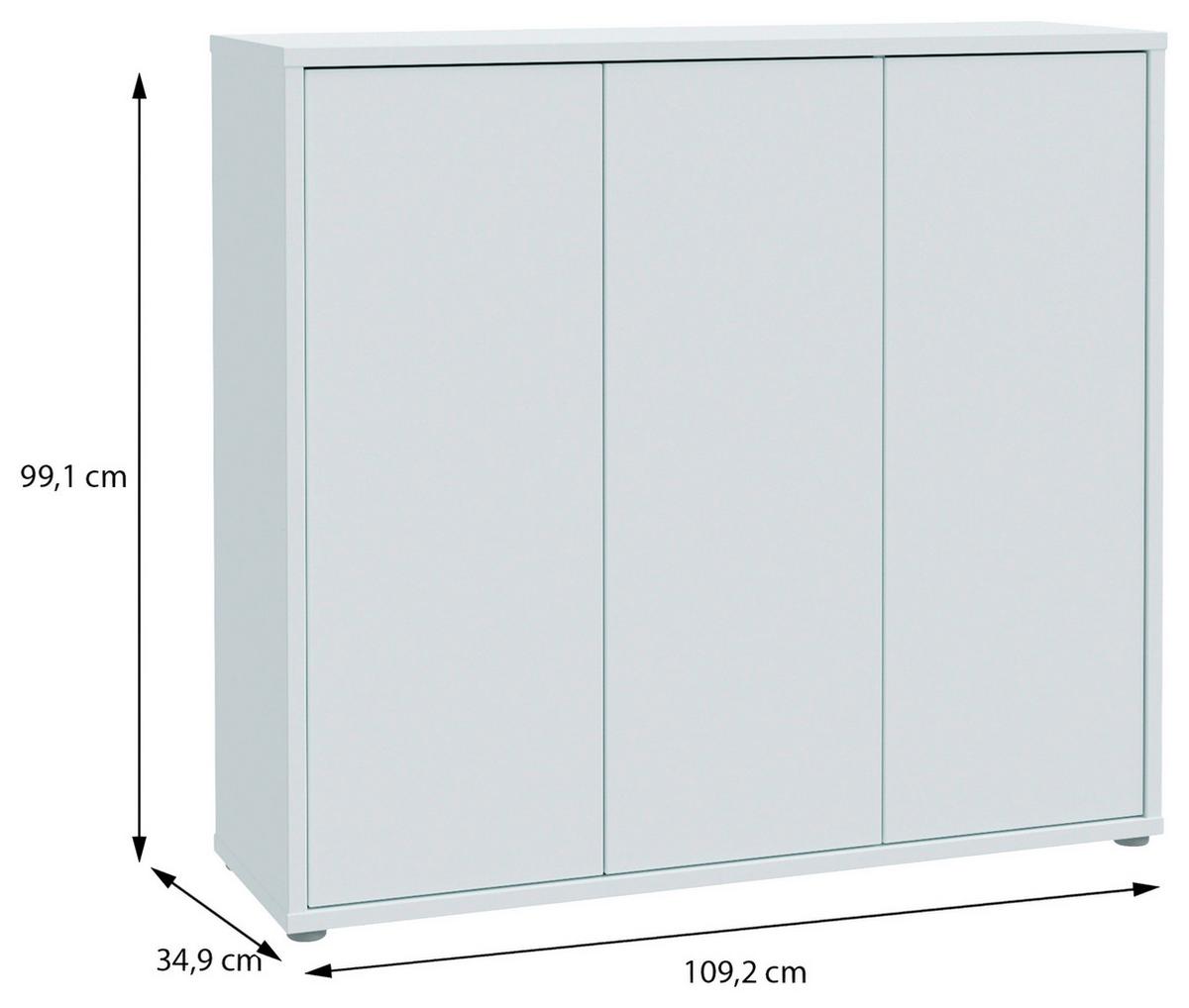 Omara Za Čevlje Alice, Svetlo Siva - siva/svetlo siva, Moderno, leseni material (109,2/99,1/34,9cm) - Xora