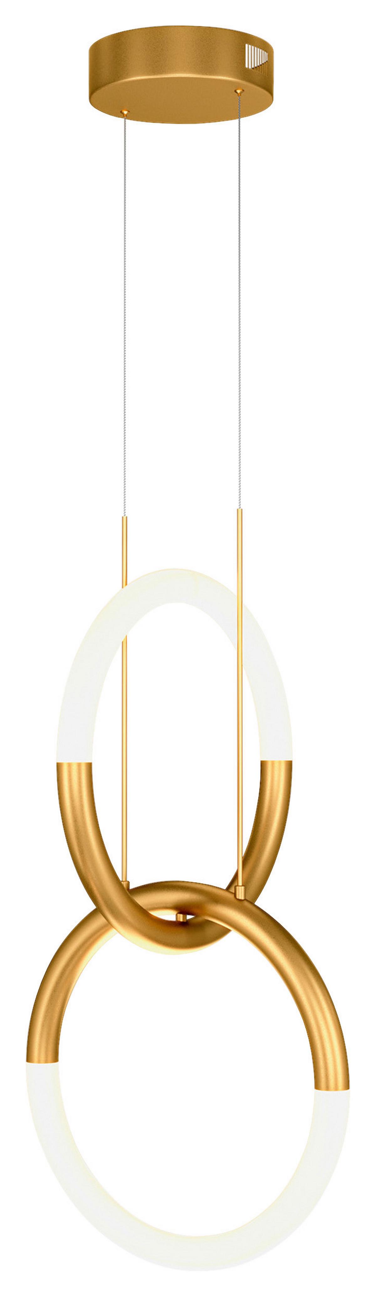 PENDELLEUCHTE NODE - Goldfarben, Trend, Metall (34/55/34cm) - MAYTONI