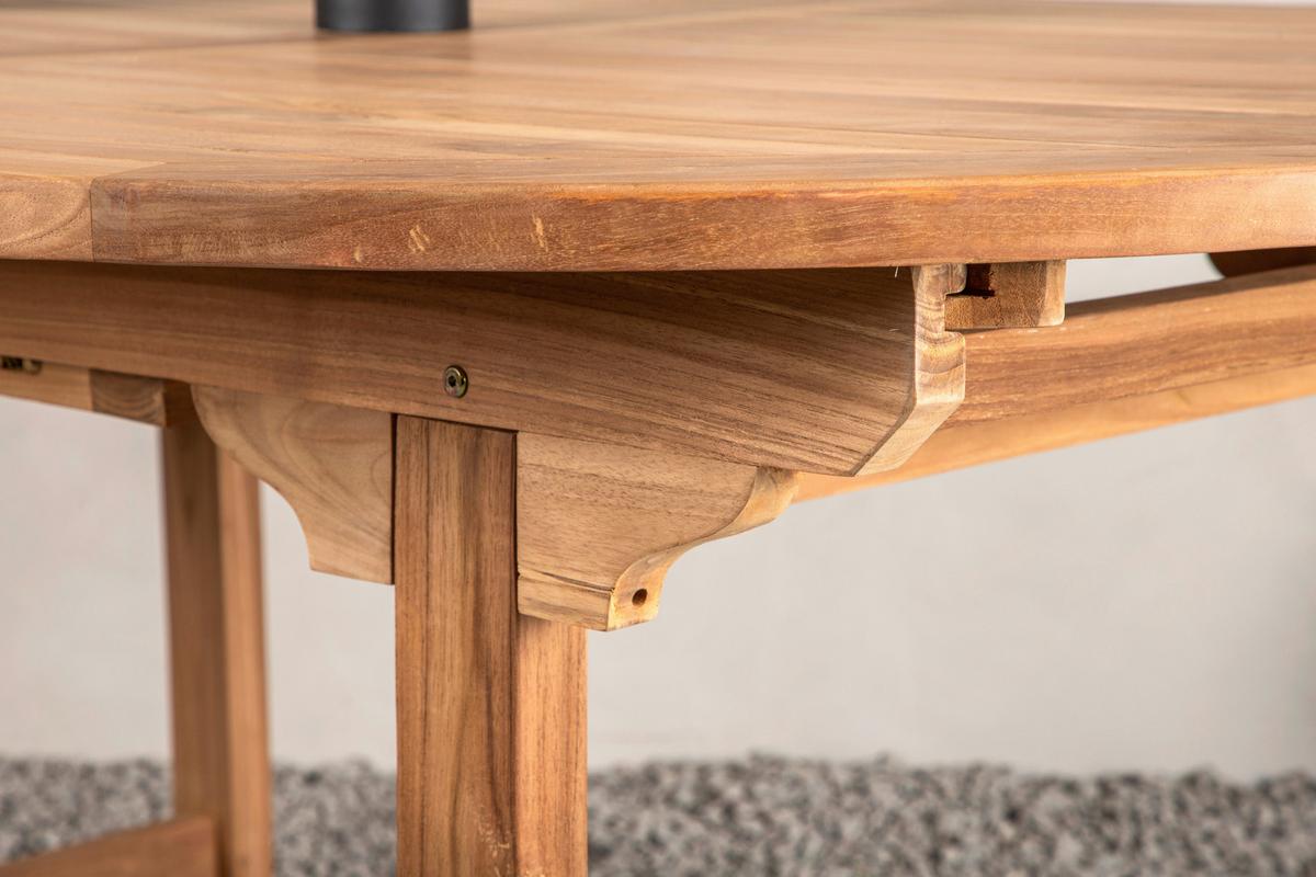 GARTENTISCH KENYA - Teakfarben, KONVENTIONELL, Holz (180/120/75cm) - Gardenson