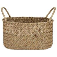 Coș Mason - culoare natur, Modern, materiale naturale/metal (19/13,5/14cm) - Modern Living