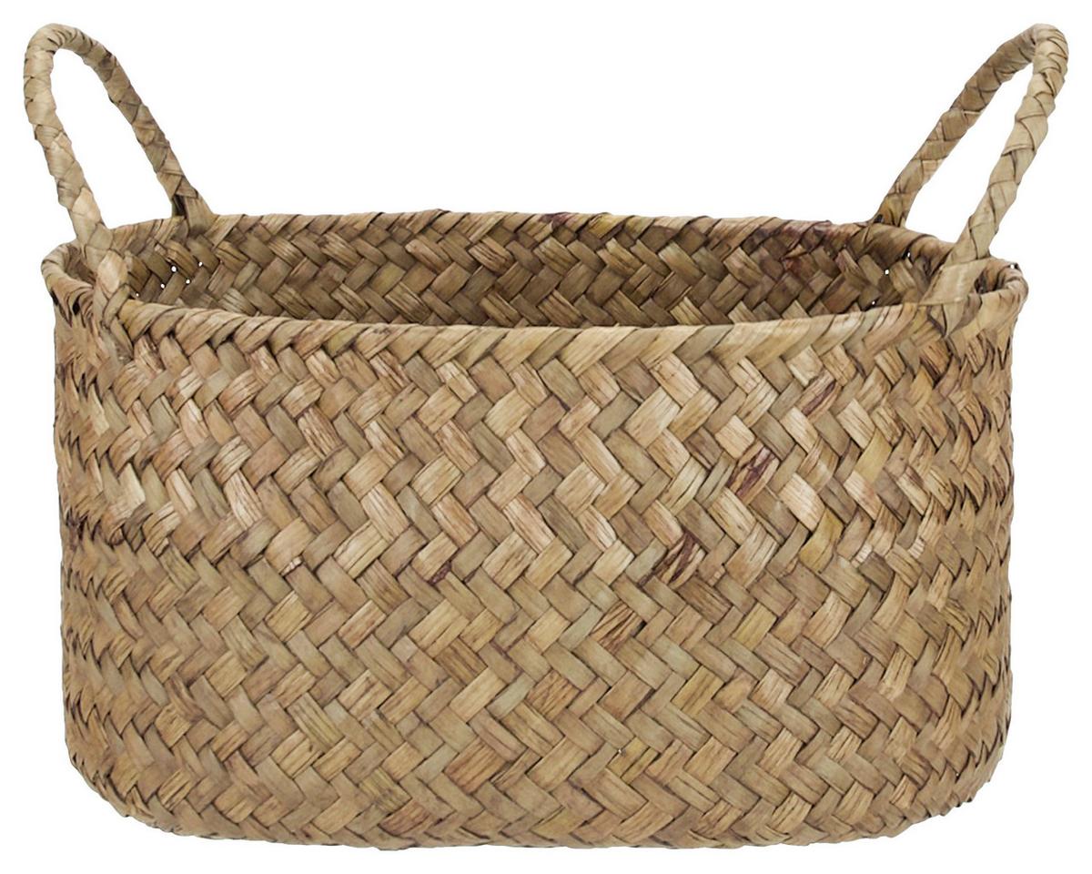 Coș Mason - culoare natur, Modern, materiale naturale/metal (19/13,5/14cm) - Modern Living