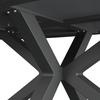 UTEBORD BARI - antracit, Modern, metall/glas (200/100/75cm) - Mömax
