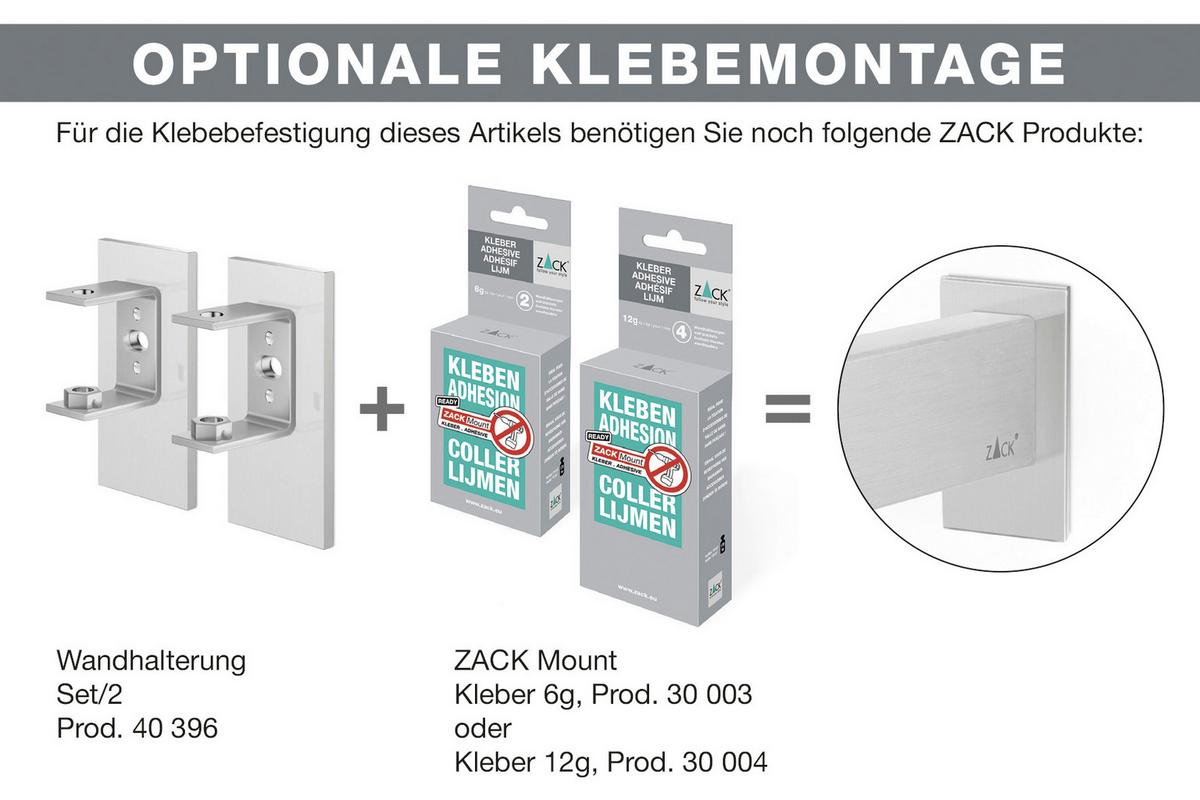 UCHWYT NA RĘCZNIK LINEA - kolor stalowy, Basics, metal (8/40/7,7cm) - Zack