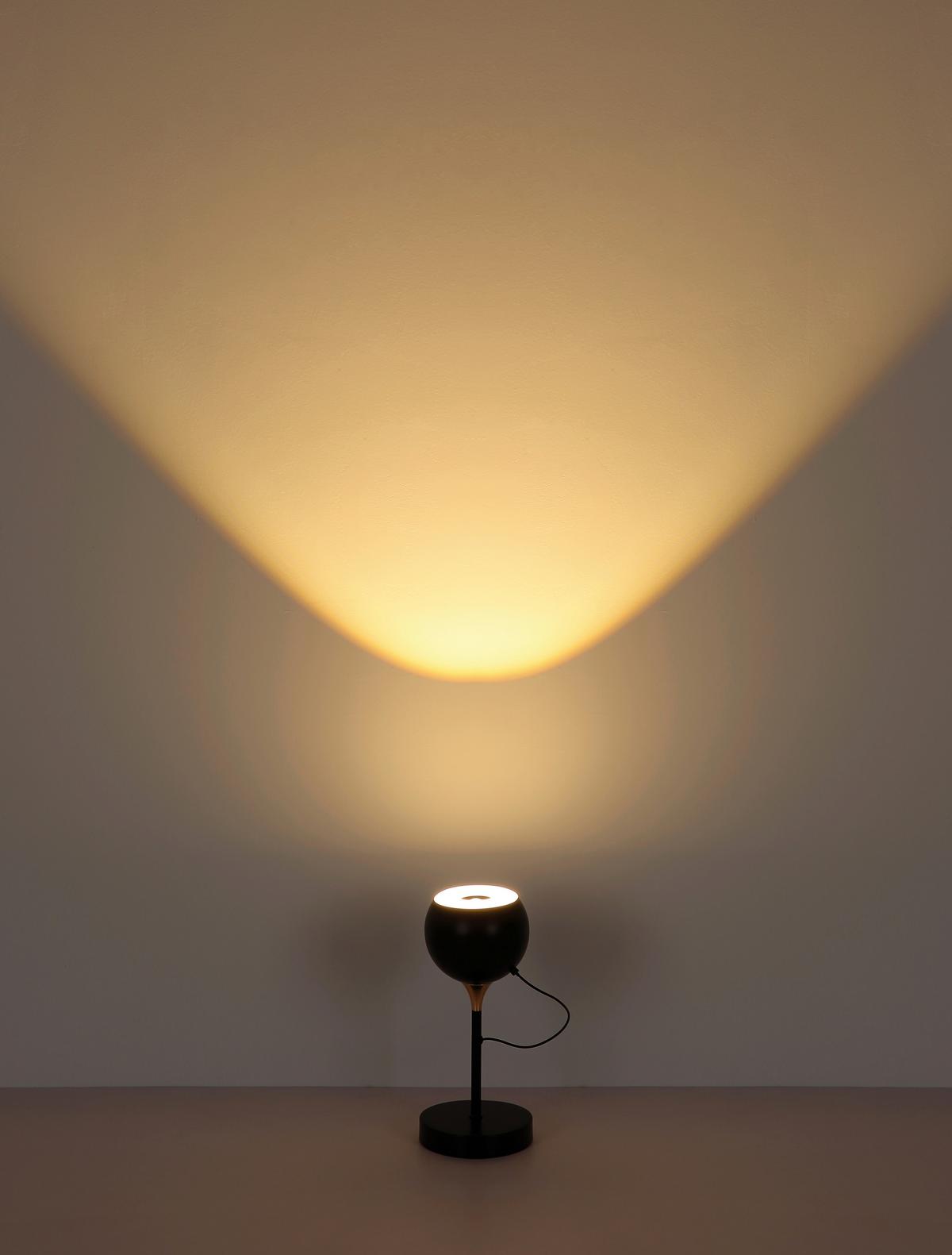 Led Stolna Svjetiljka Donovan - bijela/crni krom, Design, metal/plastika (13/28,5cm) - Globo