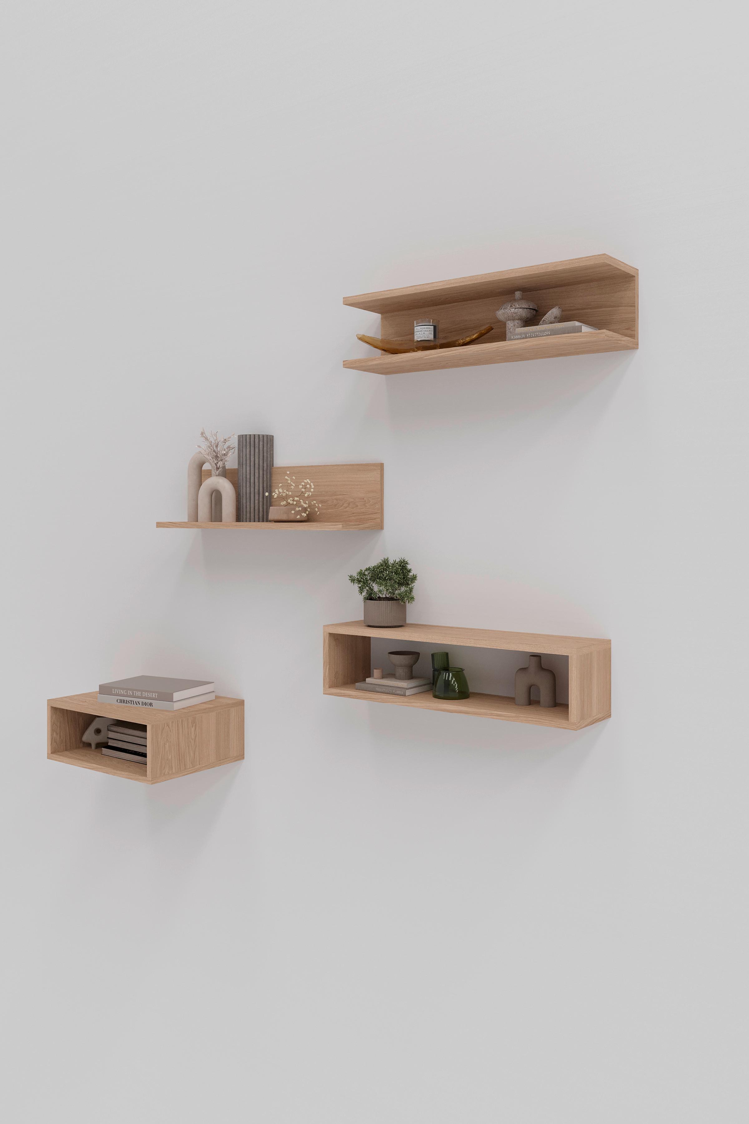 Zidna Polica Duraline C - bež, Moderno, drvo (60/15/15cm) - Modern Living
