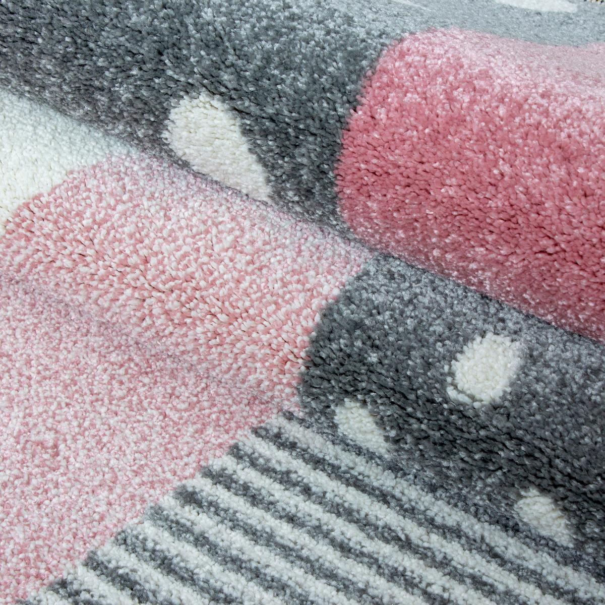 Dječji Tepih Kids  160/230cm - pink/bijela, Trend, tekstil (160/230cm) - Ben'n'jen