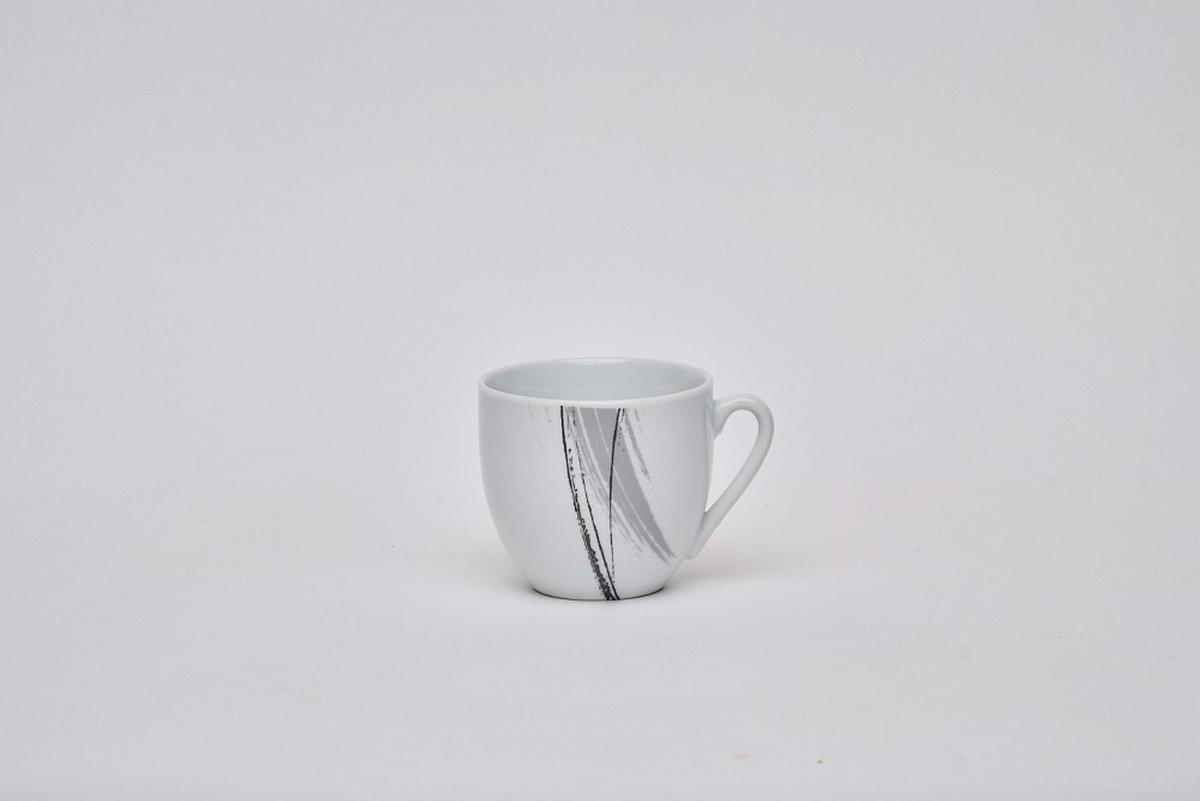 SERWIS OBIADOWO-ŚNIADANIOWY ROMA - czarny/biały, Basics, ceramika - Novel