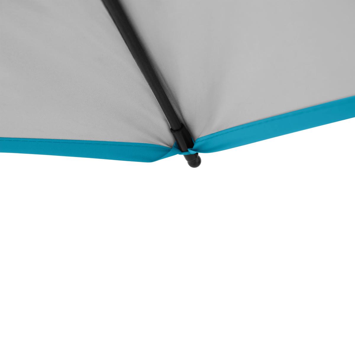 Sonnenschirm GS Windprofi Neo 200 Hellblau/Anthrazit - Anthrazit/Hellblau, KONVENTIONELL, Textil/Metall (200/238cm) - Doppler