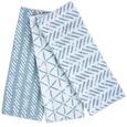 Geschirrtuch-Set Mike in verschiedenen Farben - Türkis/Dunkelblau, MODERN, Textil (40/60cm) - MÖMAX modern living