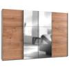 Ormar S Kliznim Vratima Level 36 A - bijela/boje hrasta, Moderno, drvni materijal/metal (350/236/65cm) - Modern Living