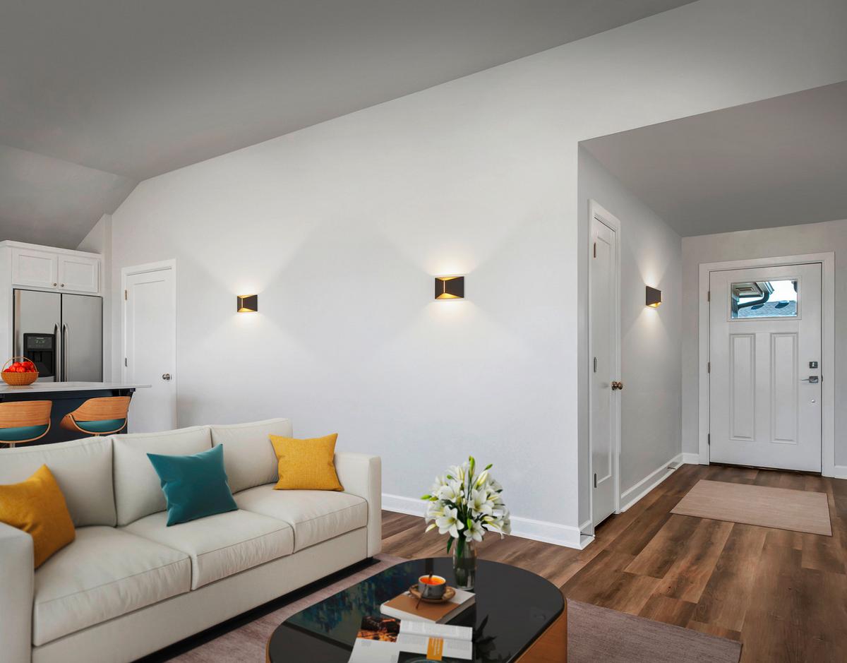 KINKIET LED 28/2605.28 VID - czarny/kolor złoty, Design, metal (12/18/7cm) - Helestra