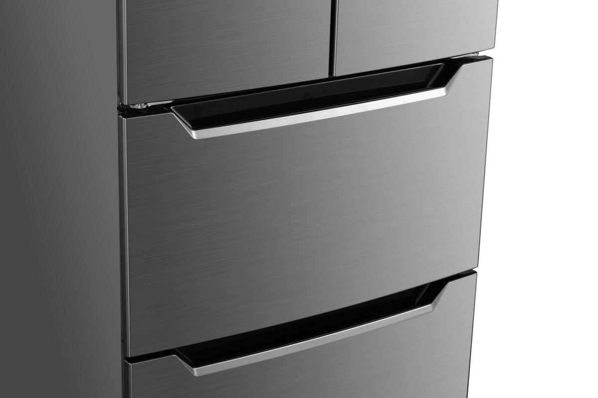 French-Door FD351.4 Edelstahlfarben - Edelstahlfarben, Basics, Metall (64/186/69cm) - Wolkenstein