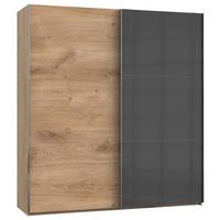 Ormar S Kliznim Vratima Level 36c - siva/boje hrasta, Moderno, drvni materijal (200/216/65cm) - Modern Living