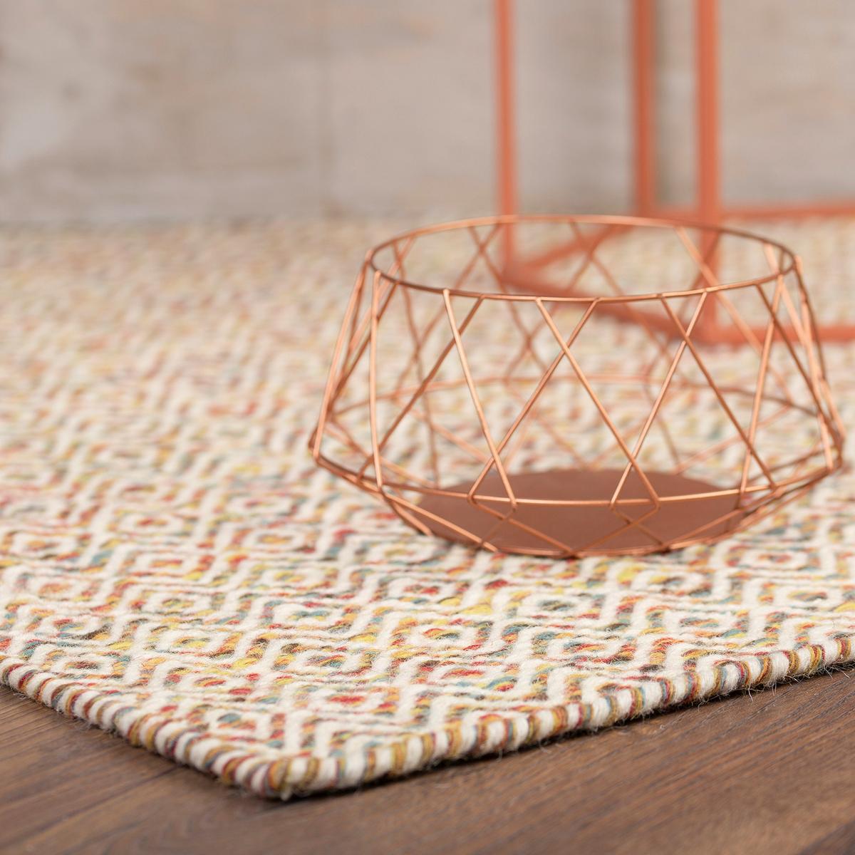 Flachwebeteppich My Jaipur - Multicolor, Natur, Textil (120/170cm)