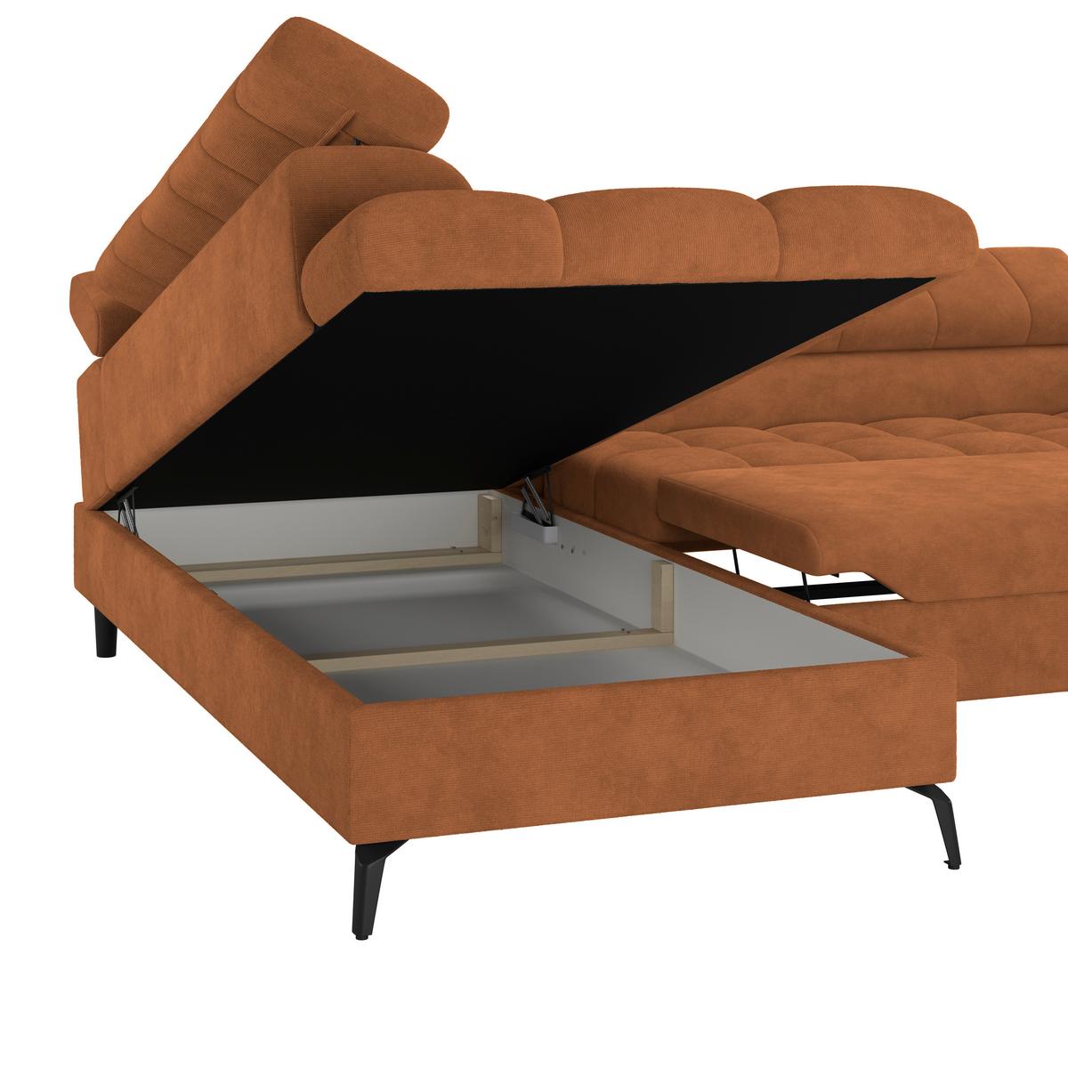 Coltar VOLF - negru/ruginiu, Trend, plastic/textil (203/261cm) - Modern Living
