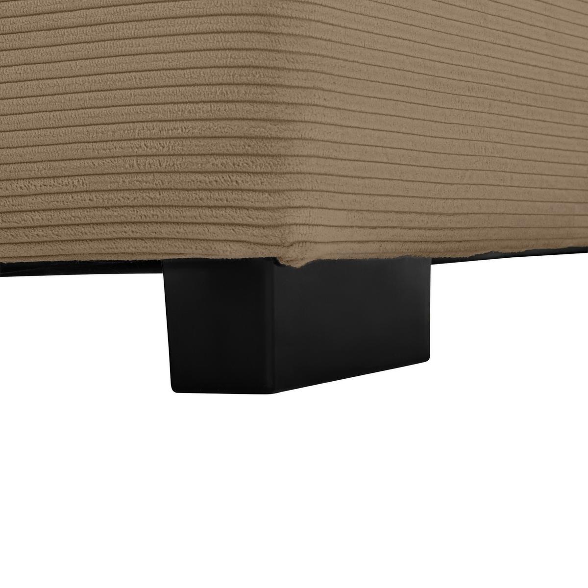 Kutna Garnitura Pedro - smeđa/crna, Moderno, tekstil/plastika (300/190cm) - Mömax