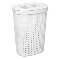 Coș de rufe clasic Seoul - alb, Modern, plastic (46/34/64cm) - Premium Living