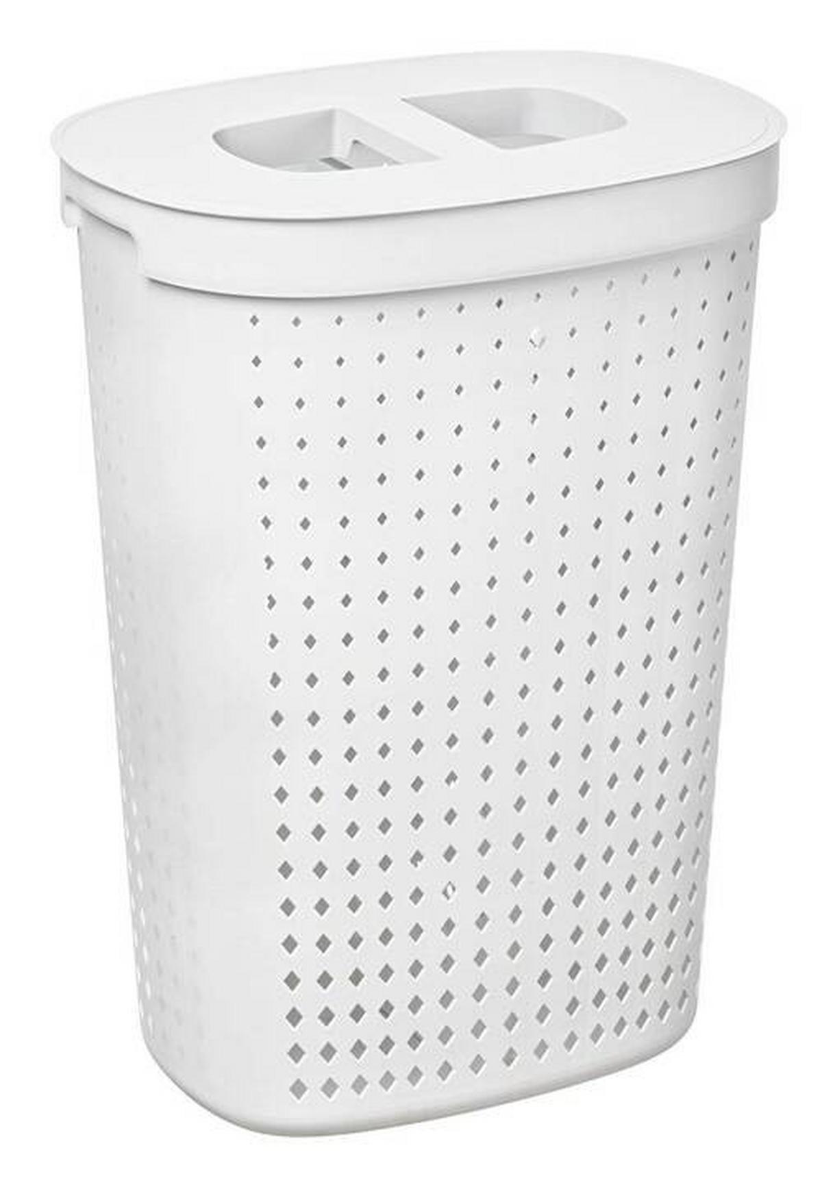 Coș de rufe clasic Seoul - alb, Modern, plastic (46/34/64cm) - Premium Living