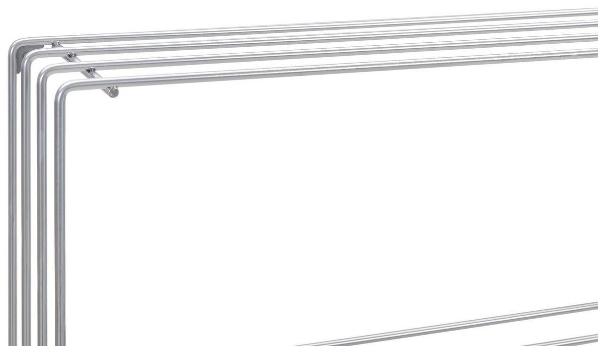 WIESZAK ŚCIENNY STABILO GARDEROBE - kolor chromowy, Basics, metal (73/38/26cm) - Livetastic