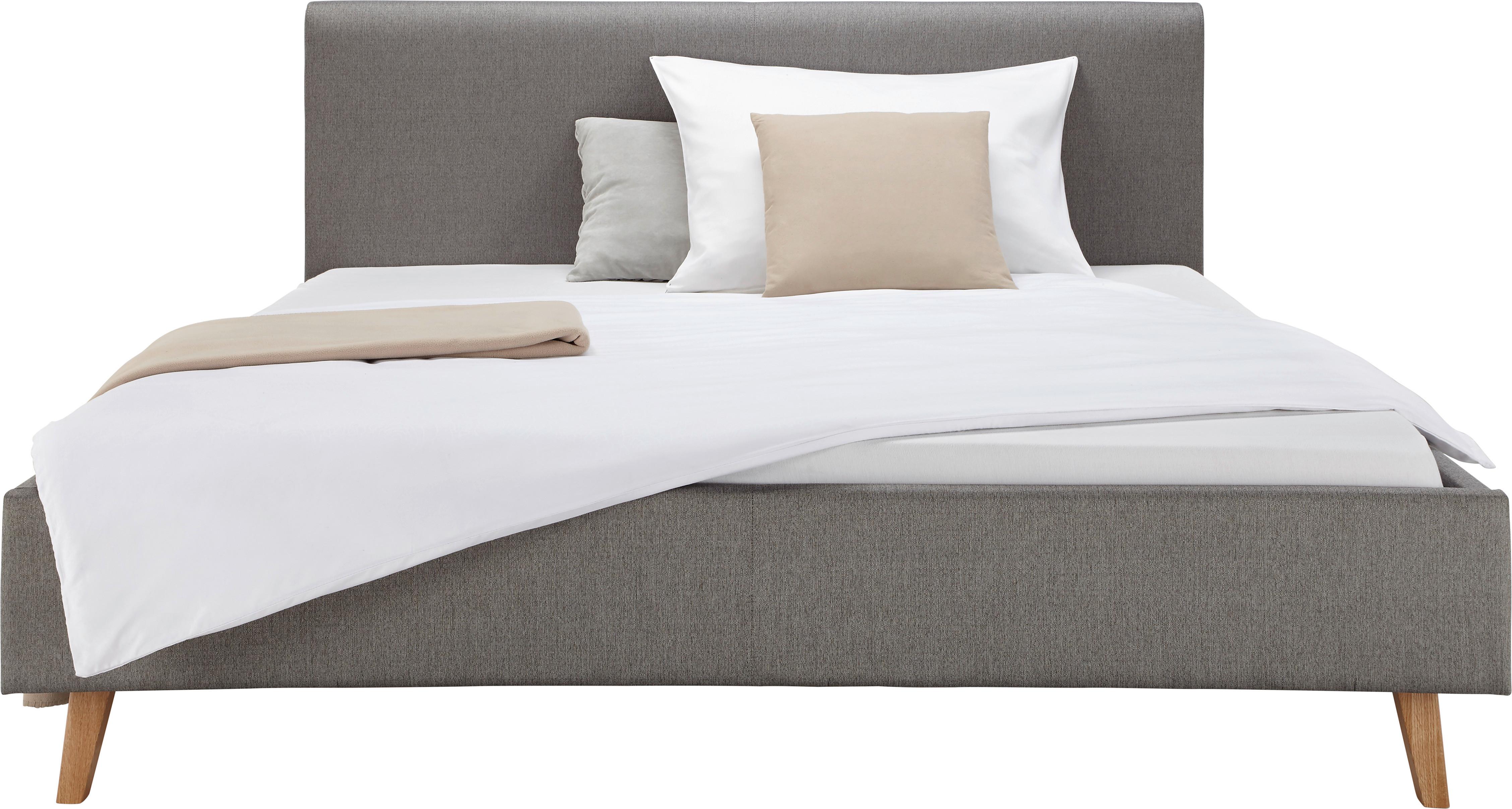 Kárpitozott Ágykeret Paula - taupe, Modern, textil (180/200cm) - Zandiara