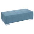 Hocker Liliental - Türkis/Chromfarben, Textil/Metall (130/40/60cm) Hocker Liliental - Türkis/Chromfarben, Textil/Metall (130/40/60cm)
