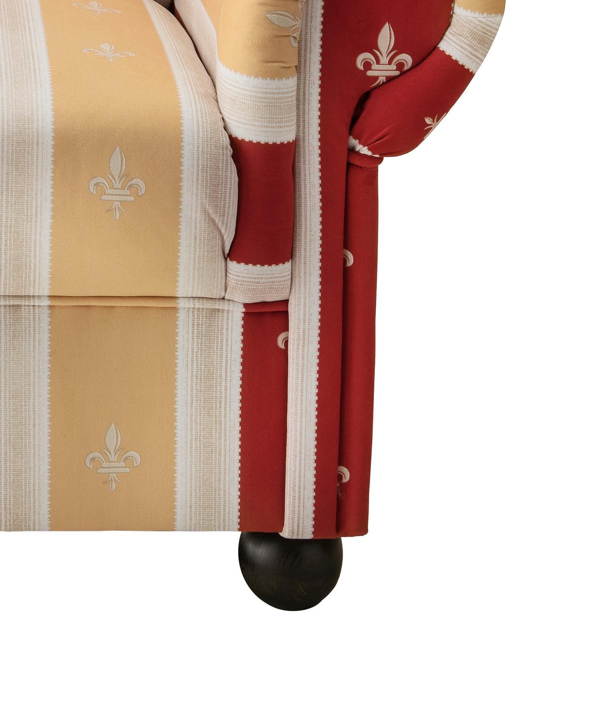 Sesselset Torello Rot Mikrofaser - Rot, KONVENTIONELL, Holz/Textil (92/102/145cm) - Livetastic