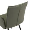 STOL MED ARMSTÖD NOVA - grön/svart, Modern, metall/textil (63/88/63cm) - Mömax