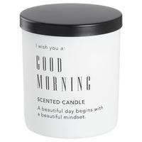 Illatgyertya Vivat - bézs/fekete, Üveg/természetes anyagok (7,9/9,7cm) - Mömax