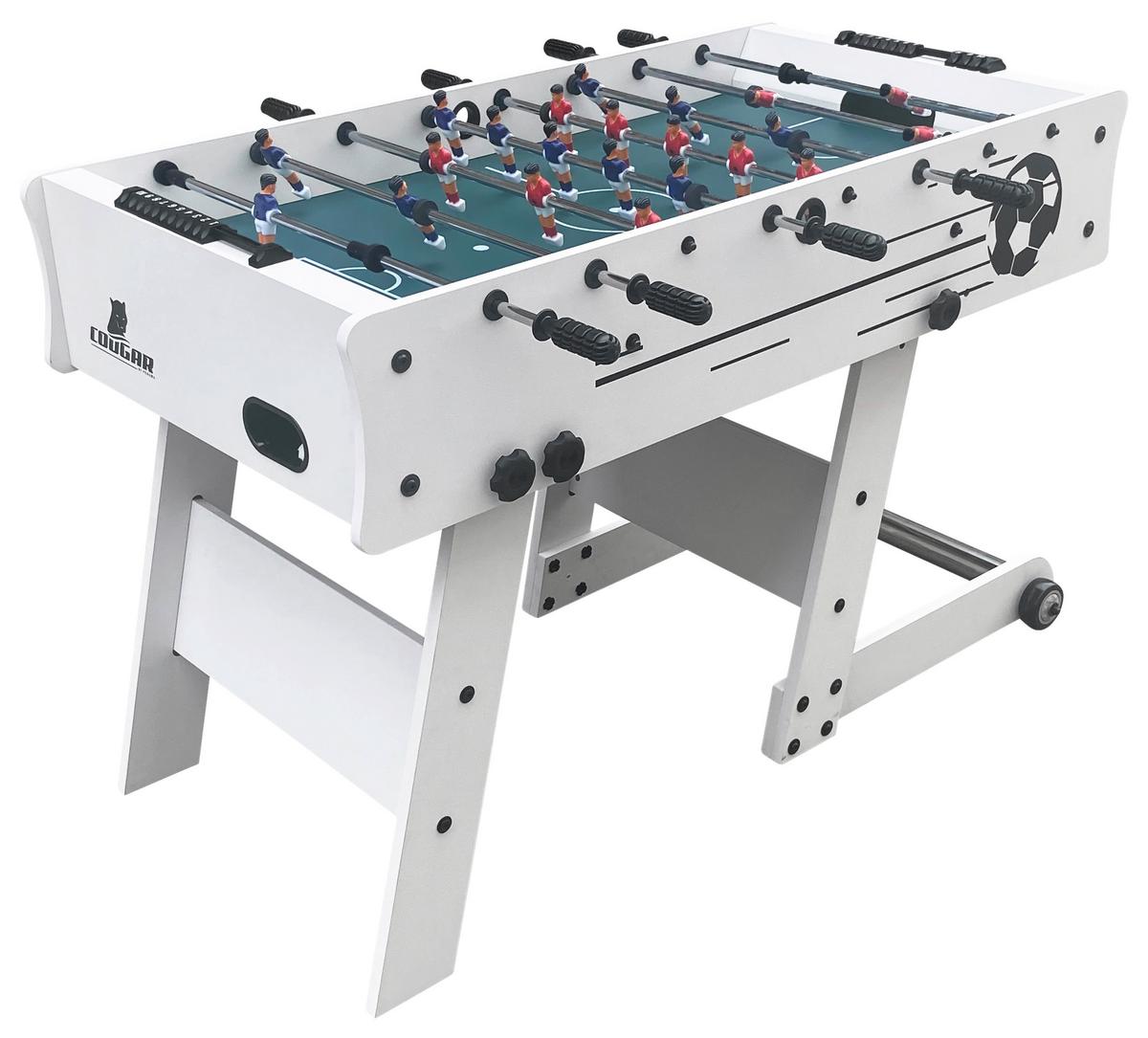 Tischfußball Weiß - Weiß, KONVENTIONELL, Holz/Kunststoff (61/81/122cm) - Ambia Garden