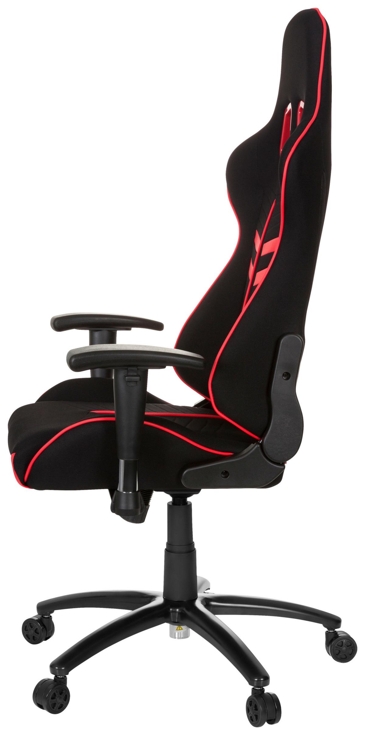 Gaming Stol League Pro I, Črna, Rdeča - rdeča/črna, Moderno, kovina/umetna masa (72/138/63cm) - MID.YOU