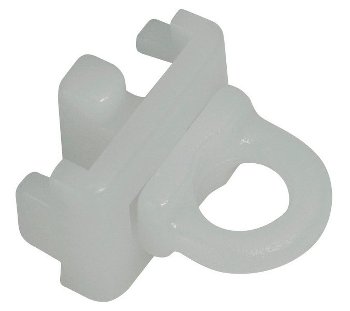 Vorhangschienenzubehör Style in Weiß 4er Pack - Weiß, Kunststoff (1,5/1,4/1,4cm) - Modern Living