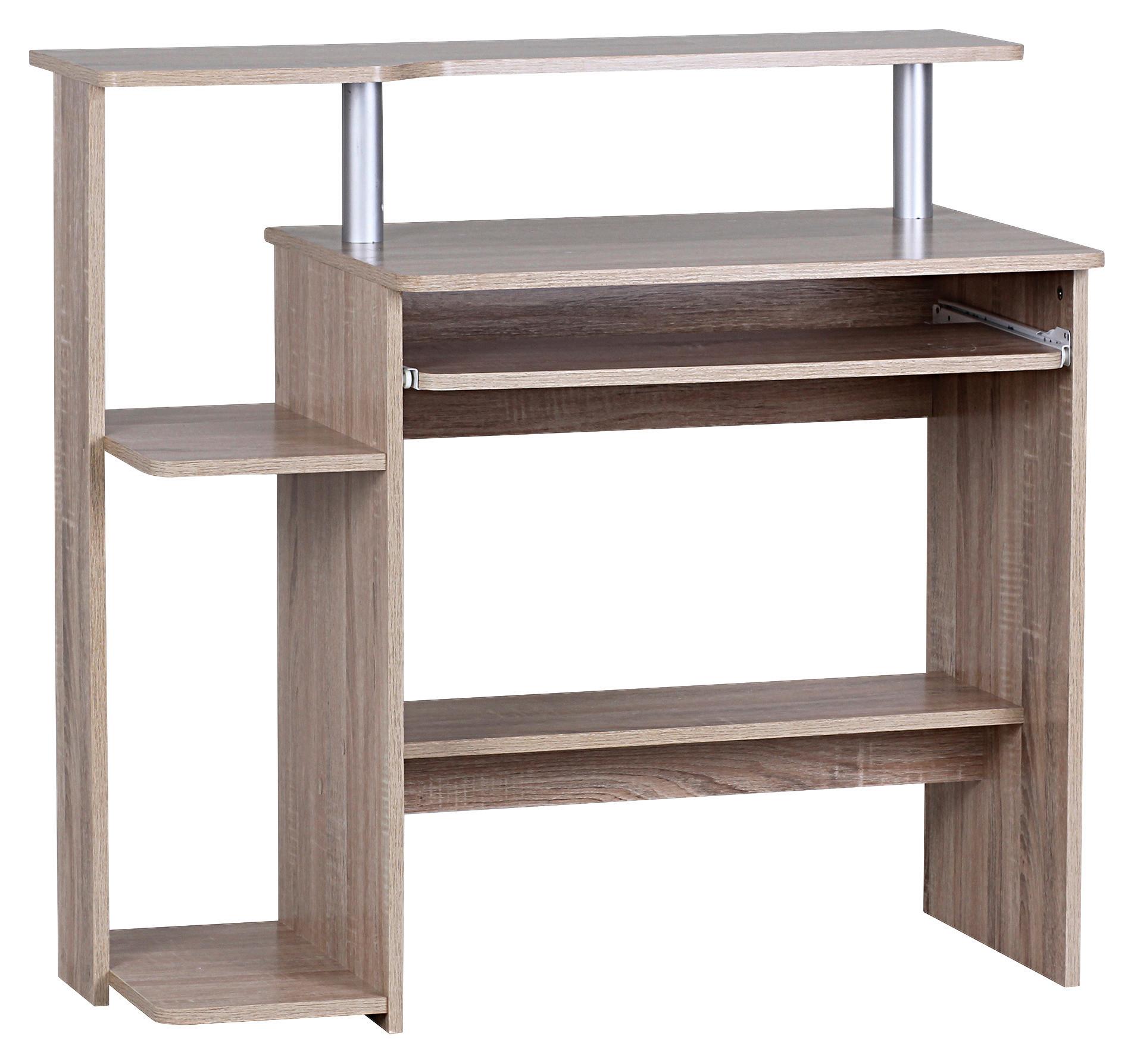 Računalniška Miza Wl1.171, Hrast - hrast sonoma, Konvencionalno, leseni material (94/48/90cm) - MID.YOU