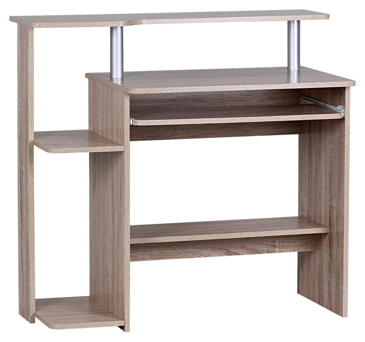 Computertisch ca. 94x48x90 cm Eichefarben - Sonoma Eiche, KONVENTIONELL, Holzwerkstoff (94/48/90cm) - MID.YOU