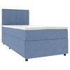 Boxbett Odin Blau ca. 90x200cm - Blau/Schwarz, KONVENTIONELL, Kunststoff/Textil (90/200cm) - Based