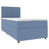 Boxbett Odin Blau ca. 120x200cm - Blau/Schwarz, KONVENTIONELL, Kunststoff/Textil (120/200cm) - Based