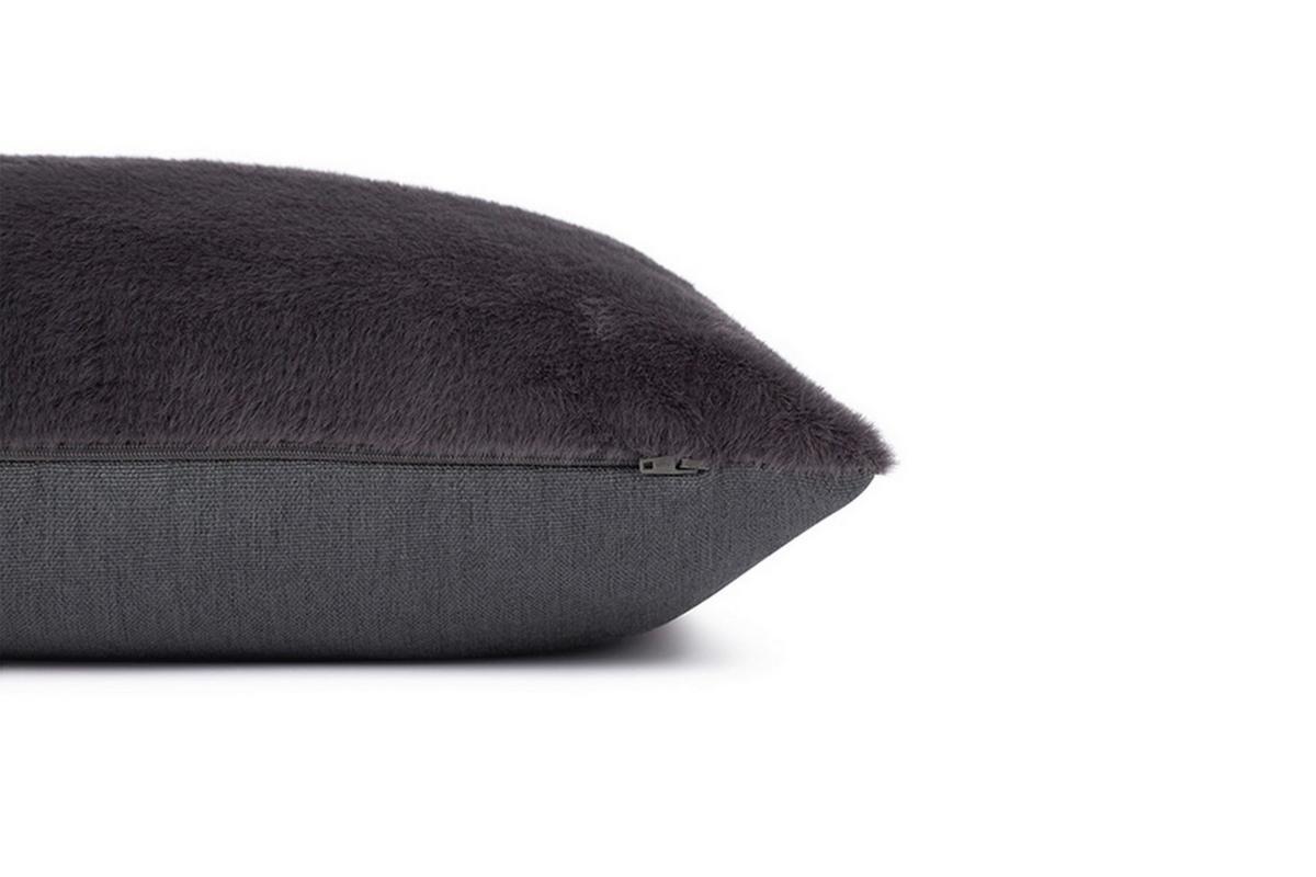 POSZEWKA NA PODUSZKĘ T-NATURAL 75337-012-45-45 - antracytowy/ciemnoszary, Konventionell, tkanina (45/45cm) - Tom Tailor