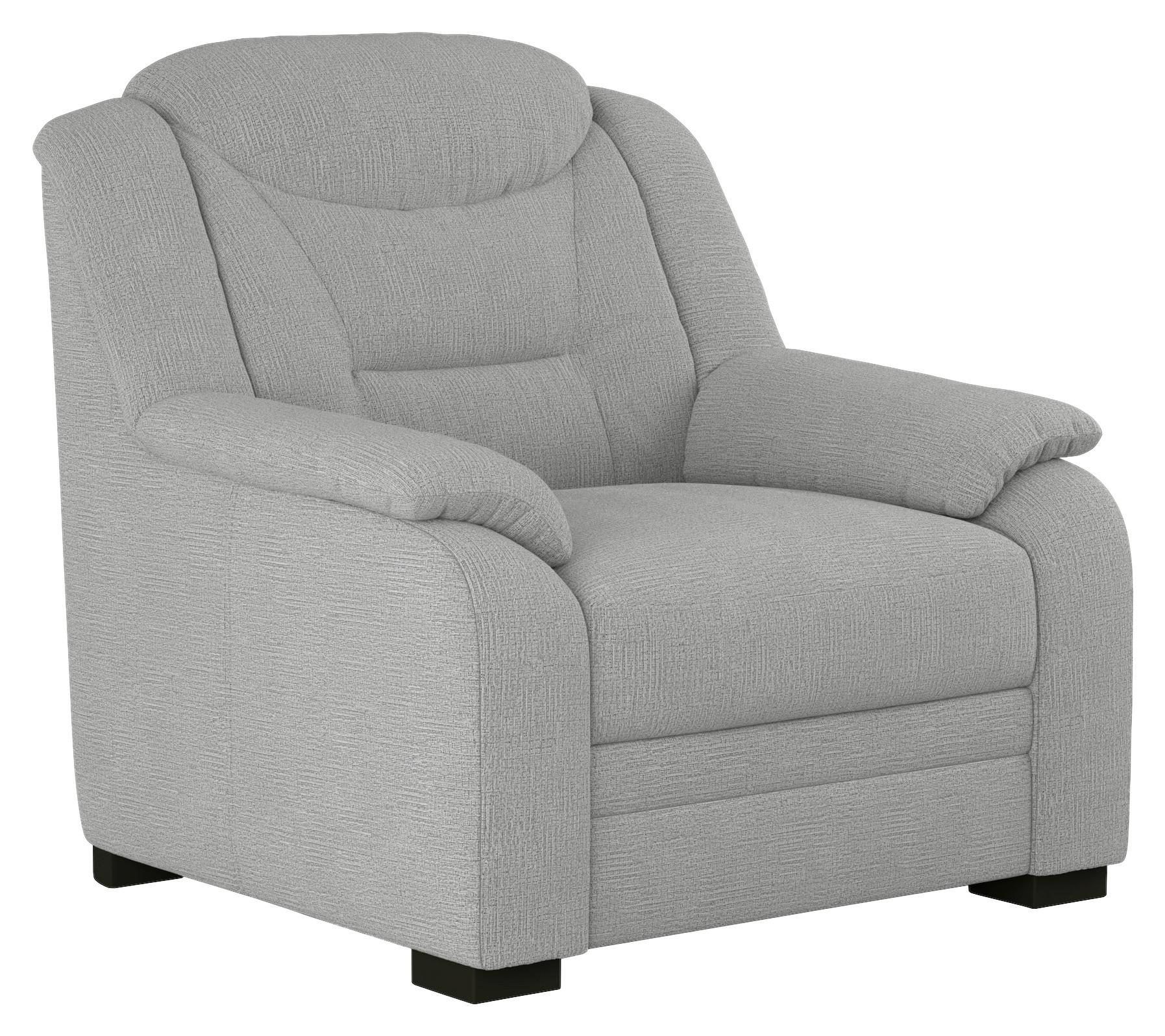 Tv-fotel Marcus - világosszürke, Modern, textil (97/99/99cm)