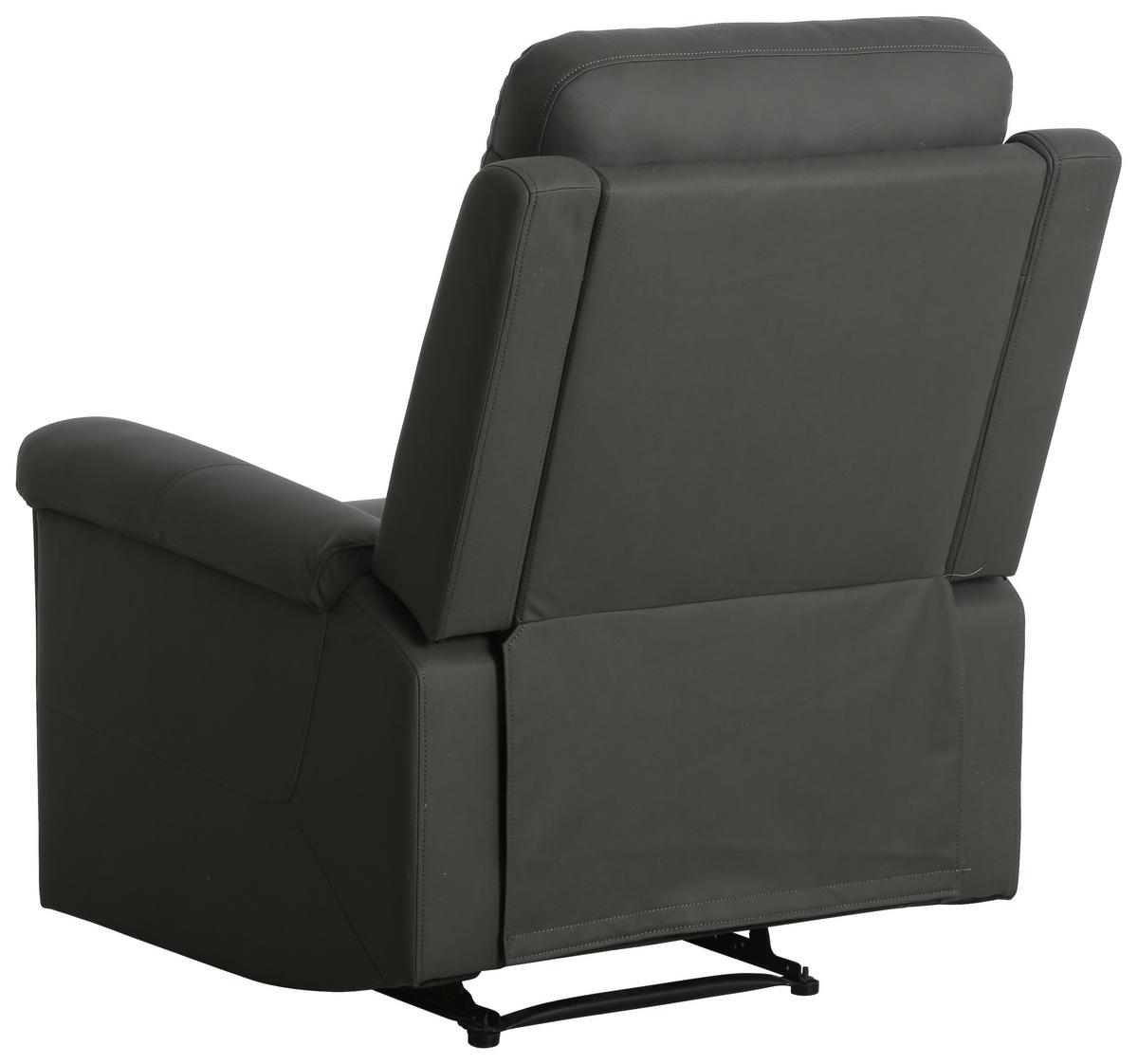 Tv-fotelj Trevo, Temno Siva - temno siva, Konvencionalno, kovina/tekstil (91/106/94cm) - P & B