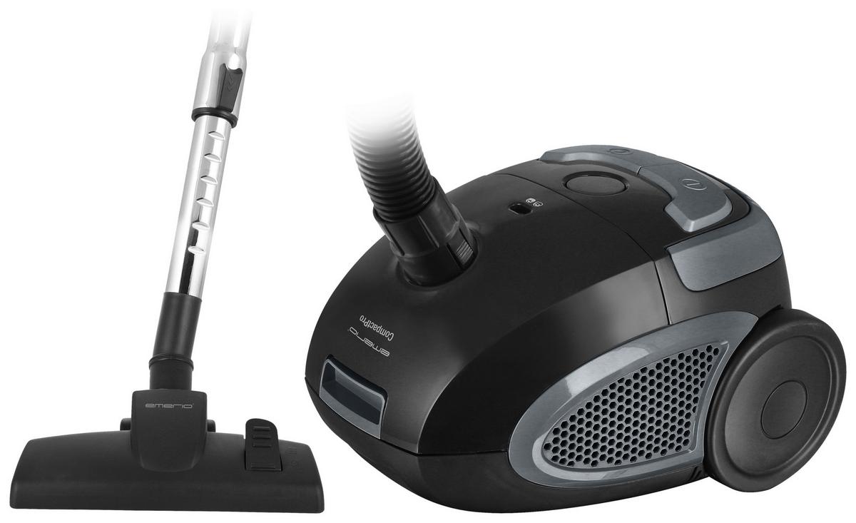 ODKURZACZ PODŁOGOWY VACUUM CLEANER - czarny, Basics, tworzywo sztuczne/metal (23/46,5/30cm) - EMERIO