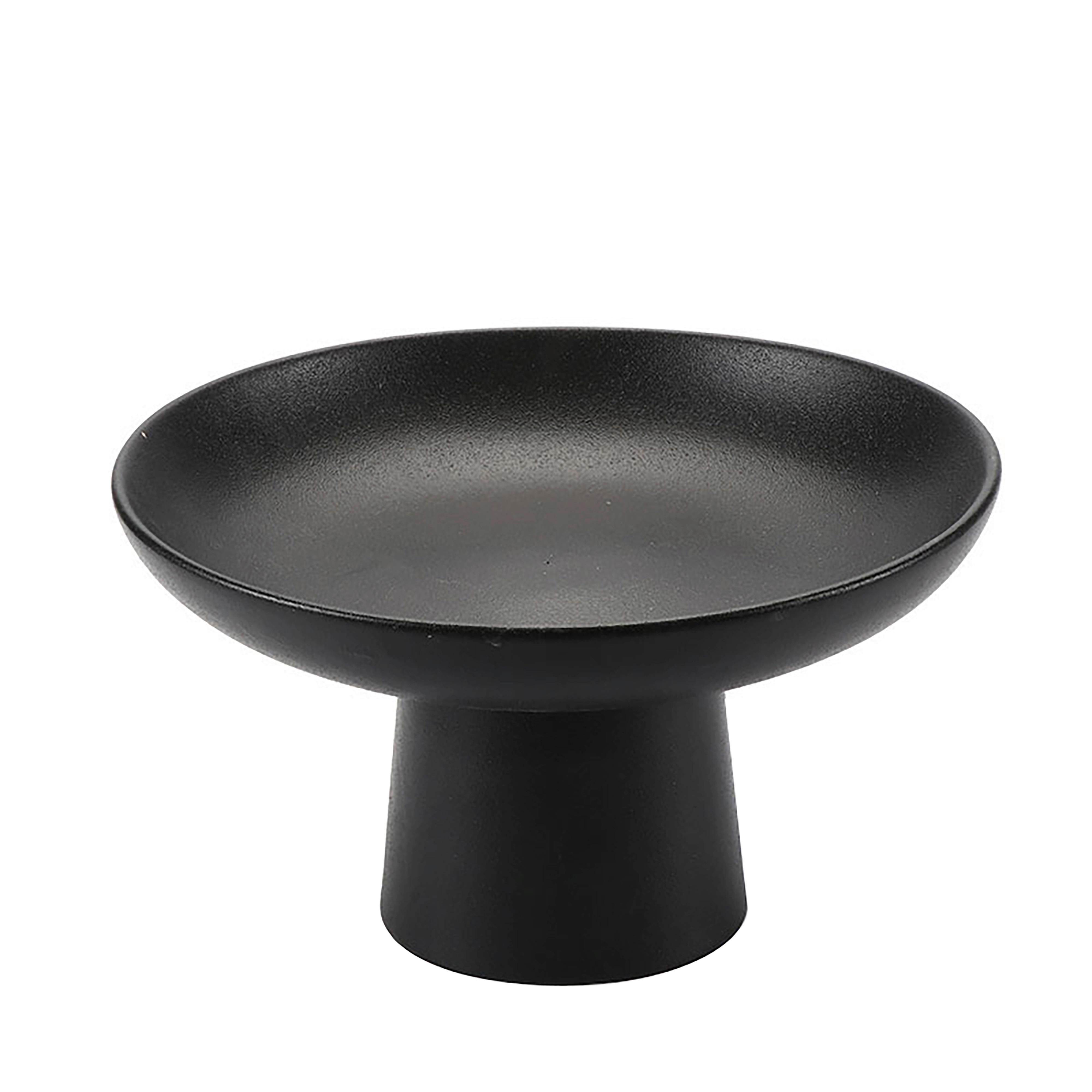 Dekoschale Noir in Schwarz - Schwarz, Keramik (23/13cm) - Modern Living