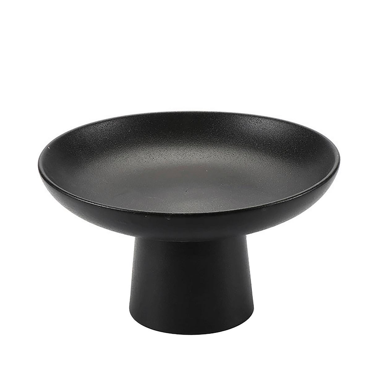 Dekoschale Noir in Schwarz - Schwarz, Keramik (23/13cm) - Modern Living