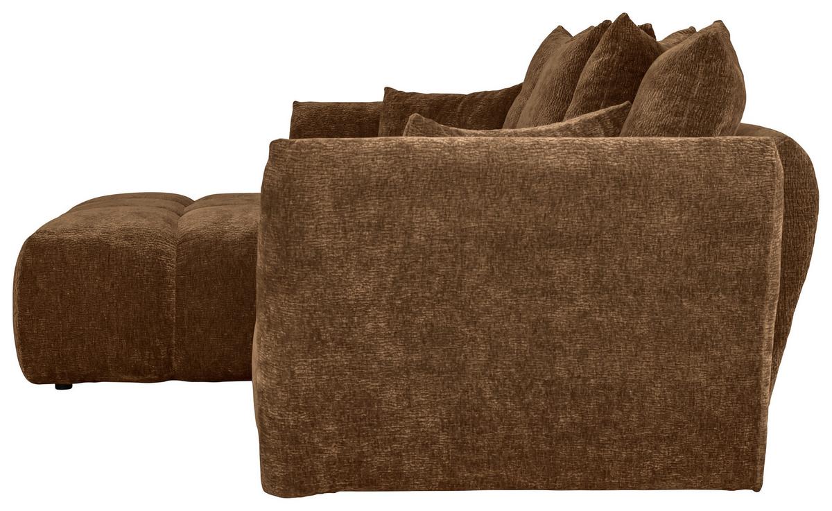 Ugaona Garnitura Cammellio - braon/crna, Moderno, tekstil (296/75-95/189cm) - Mömax